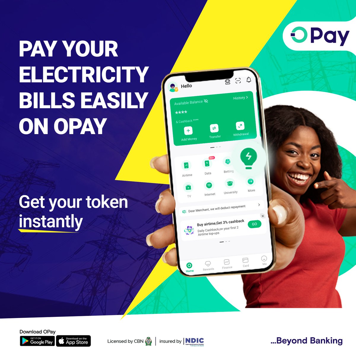 Super-fast, easy and hassle-free! Pay with OPay! Try it NOW.

#OPayBeyondBanking #opayat5