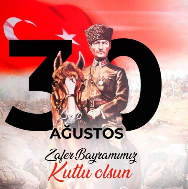 Başkomutanlık Meydan Muharebesinin 101. yılı ve 30 Ağustos Zafer Bayramımız kutlu olsun. 

Gazi Mustafa Kemal Atatürk'ü, Silah Arkadaşlarını, Şehit ve Gazilerimizi saygı ve minnetle anıyoruz.