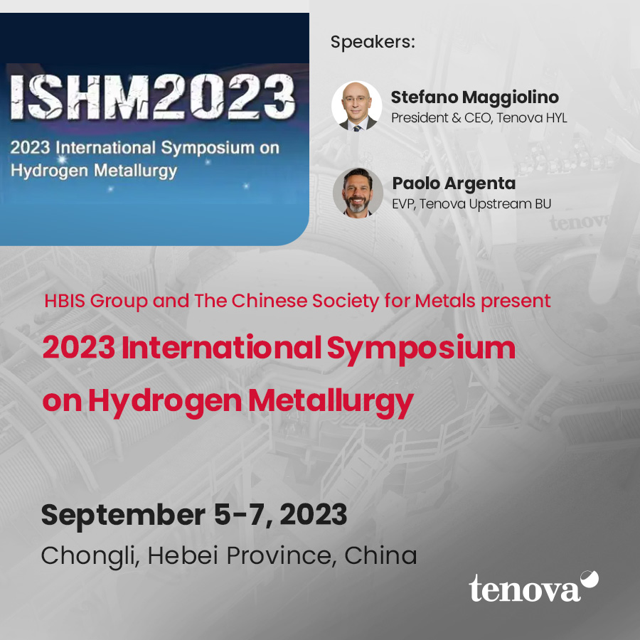 📍 September 5-7, join us at the 2023 International Symposium on Hydrogen Metallurgy in Chongli, China. We’ll discuss the use of #hydrogen in metallurgy and present Tenova’s #sustainable solutions that directly reduce environmental impact💧

More 👉 tenova.com/newsroom/upcom…