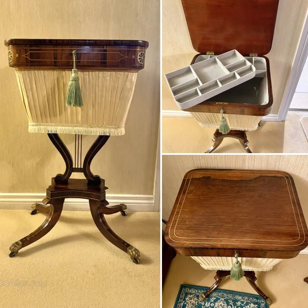 antiques_atlas's tweet photo. For sale on Antiques Atlas is this Antique Brass Inlaid Rosewood Sewing Lamp Table. Exceptional Quality https://t.co/RturcQiCD1 🎁🪡✂️🧶
@ANTIQUEWOLF #antiquefurniture #regencyfurniture #regencysewingtable #antiquesewingtable https://t.co/XdMg8YAUpP