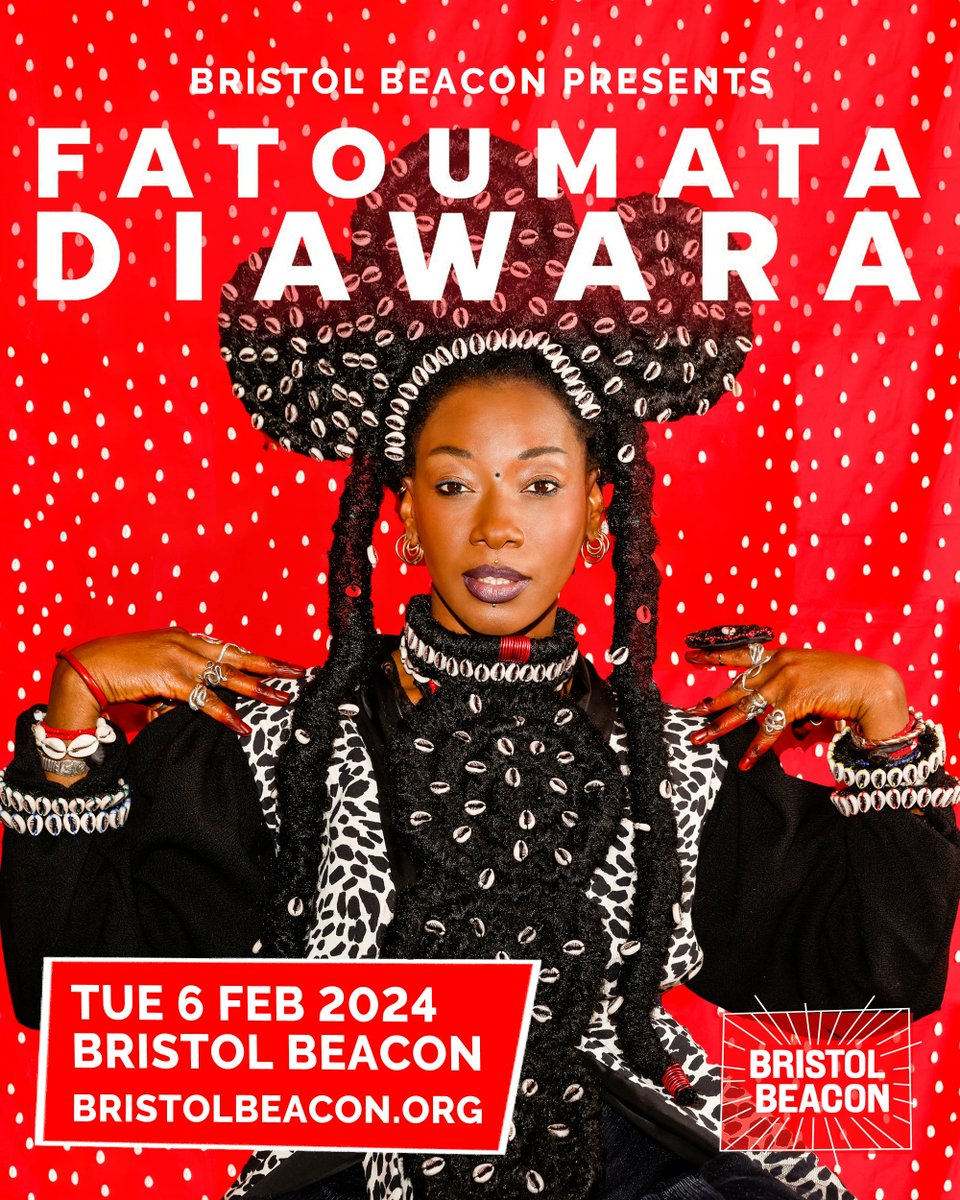 Boasting a mix of jazz and electro spliced with traditional Malian rhythms, @FatouMusic_ returns to Bristol in 2024 in celebration of her new LP, 'London Ko' 🍃 Performing at Beacon Hall on Tue 6 Feb 2024. Pre-sale Thu 31 Aug Gen sale Fri 1 Sep Tickets: bit.ly/3KTYg90