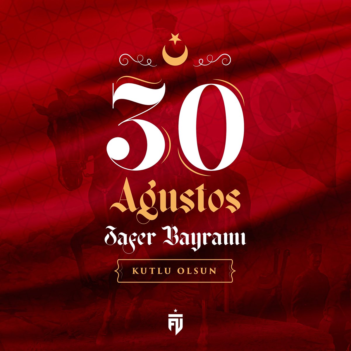 Başta Ulu Önder Gazi Mustafa Kemal Atatürk olmak üzere tüm kahraman şehitlerimizi saygı ve rahmetle anıyoruz. 30 Ağustos Zafer Bayramımız kutlu olsun! 🇹🇷