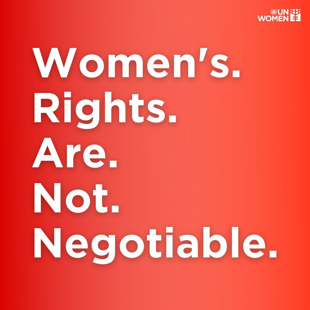 Women and girls deserve to live with dignity and respect. We will never give up fighting to ensure their fundamental human rights are upheld everywhere. @UN_Women