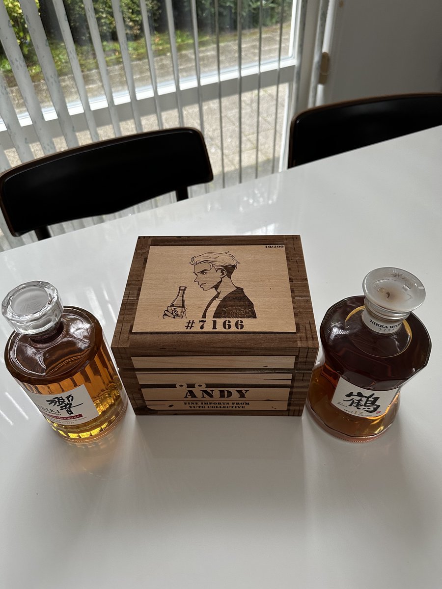 0x8andy's tweet photo. Drop #1 from @YutoCollective is amazing! I've been a whisky enthusiast for quite awhile, so I ordered it right away. 

Got the order much quicker than I expected and the quality is 🔥 Love how it's personalised to my @Azuki ⛩️

Supporting the bulders in the garden! IKZ! 🫶 https://t.co/EGtcLXiU35