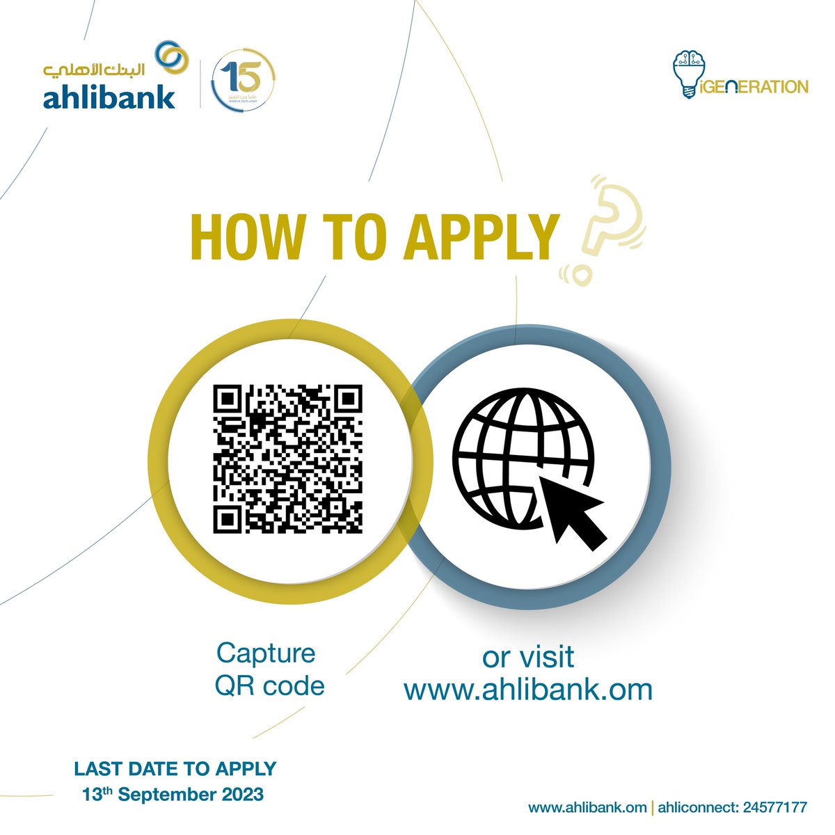 ahlibank's tweet photo. 👩🏼💻👨🏻💻📱🦾
The future is in your hands..
Lead the digital revolution in banking by joining the #iGeneration team
We are pleased to announce job opportunities for tech savvy minds with iGeneration
Join #ahlibank team today 🤝 https://t.co/V2VkvK5M8N