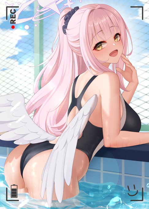 先生、私を可愛く撮ってくださいね!😄
#ブルーアーカイブ 
#BlueArchive 