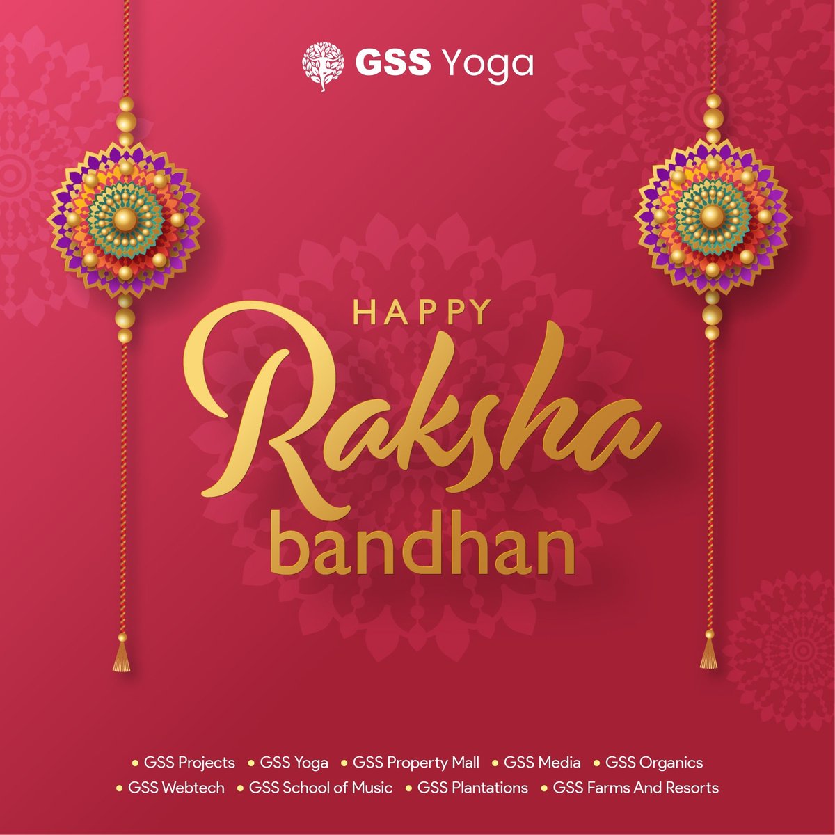 GSS_Yoga's tweet photo. 💖 Celebrating the beautiful bond of love and protection on #RakshaBandhan! Wishing everyone a joyful day filled with sibling love and happiness! #SiblingBond #FestiveVibes 🎉 https://t.co/fdc8RqJOpr