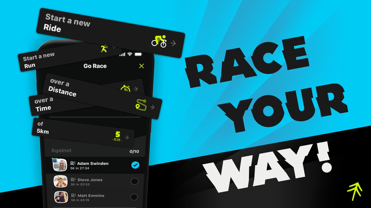 Create your perfect race with Forrest v2.0. We've completely overhauled the way you build out a race, including the ability to race friends for a more challenging and fun race! 

Available 5th September 2023.

apps.apple.com/gb/app/id15295…