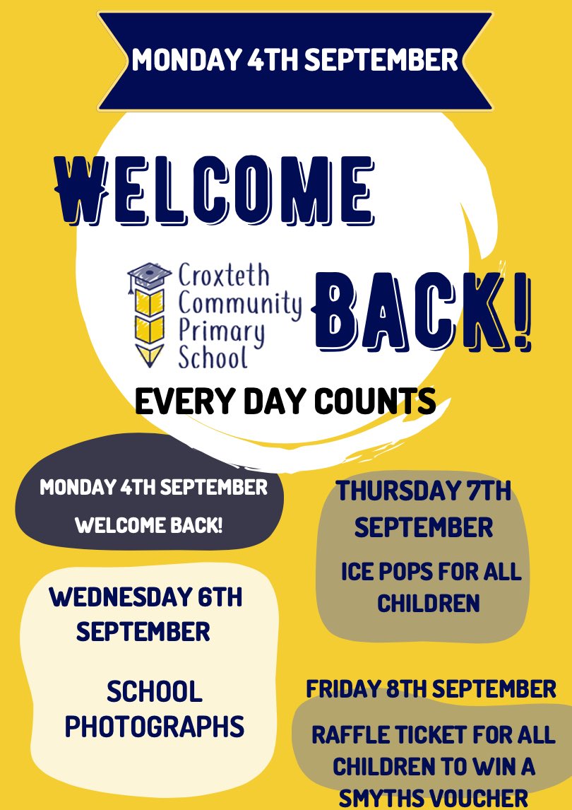 Did you know that if you are off for 1 day during the first week, you automatically fall into the PA category? Make sure you get off to a strong start by being in school every day. #EveryDayCounts