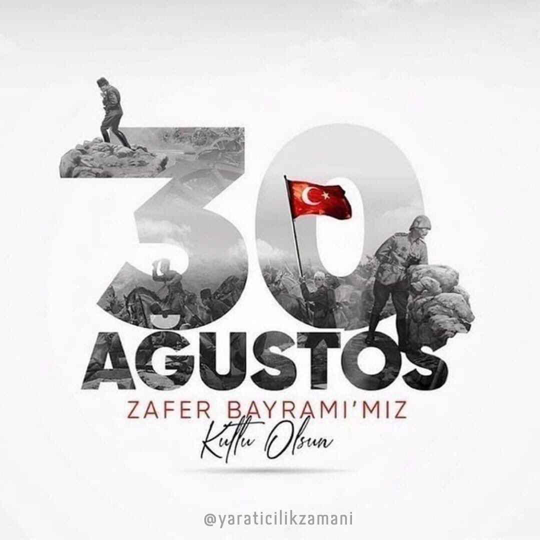 "Zafer, zafer benimdir diyebilenindir. Başarı ise başaracağım diye başlayarak sonunda başardım diyebilenindir."
Başta Gazi Mustafa Kemal Atatürk olmak üzere bu toprakları bizlere vatan yapan tüm kahramanlarımıza rahmet ve minnetle…
#30AğustosZaferBayramı’mız Kutlu Olsun!