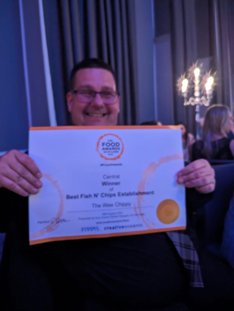 We are really proud and excited for our customer The Wee Chippy in #anstruther for winning Best Fish &amp; Chips Establishment at The Food Awards #scotland 🥳🥳🥳

Well done to Chris and all his team who work hard to provide consistently high quality #fishandchips 👏🏼