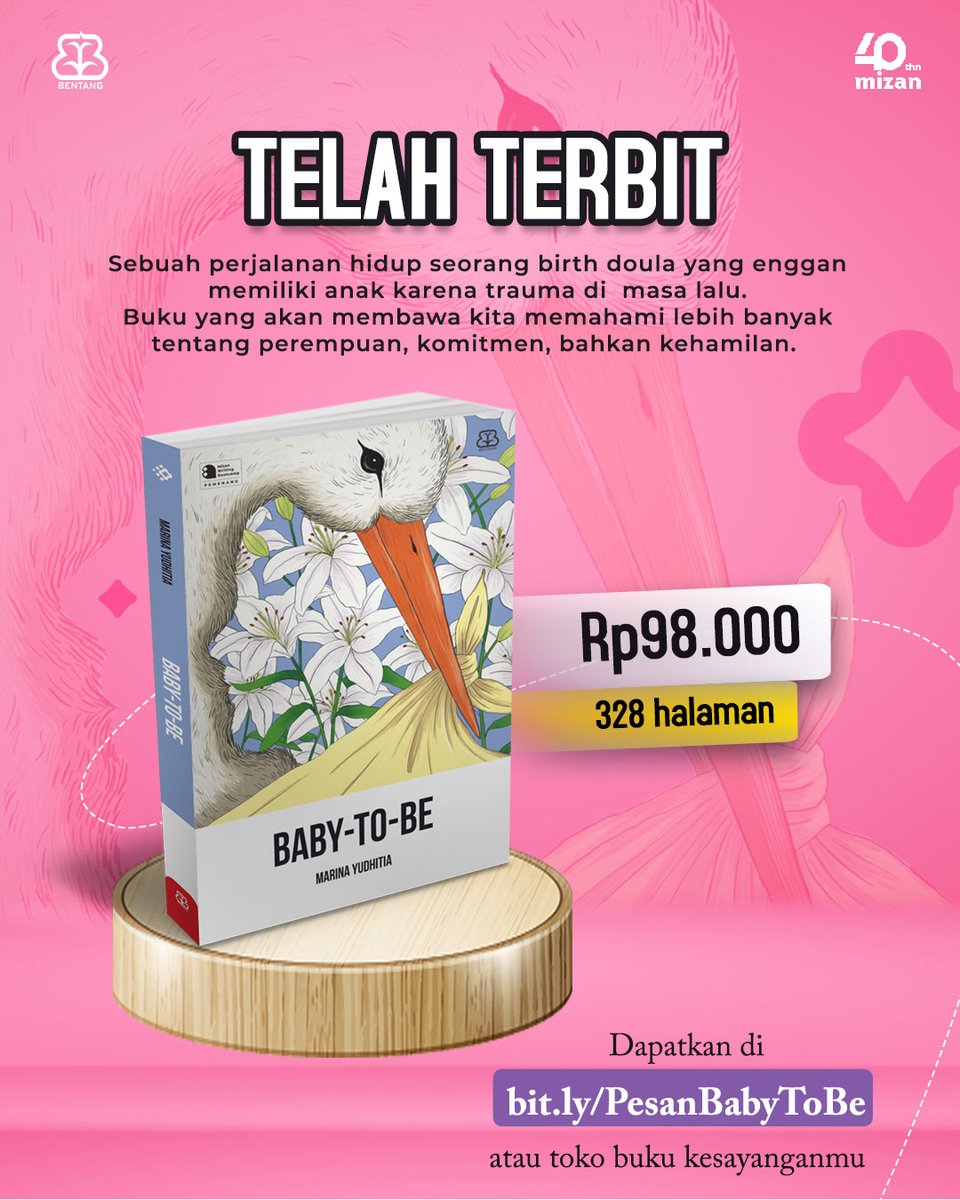 bentangpustaka's tweet photo. Yuk, jangan lewatkan kesempatan buat kenalan sama Bo, seekor bangau misterius yang ada di buku Baby-To-Be!  

Dapatkan di toko buku kesayanganmu, ya! 🥰

#bentangpustaka #bukubentang #babytobe #MWBSiapTerbit #marinayudhitia #birthdoula #serunyabelajar #serunyamembaca https://t.co/V1qwAPFV6K