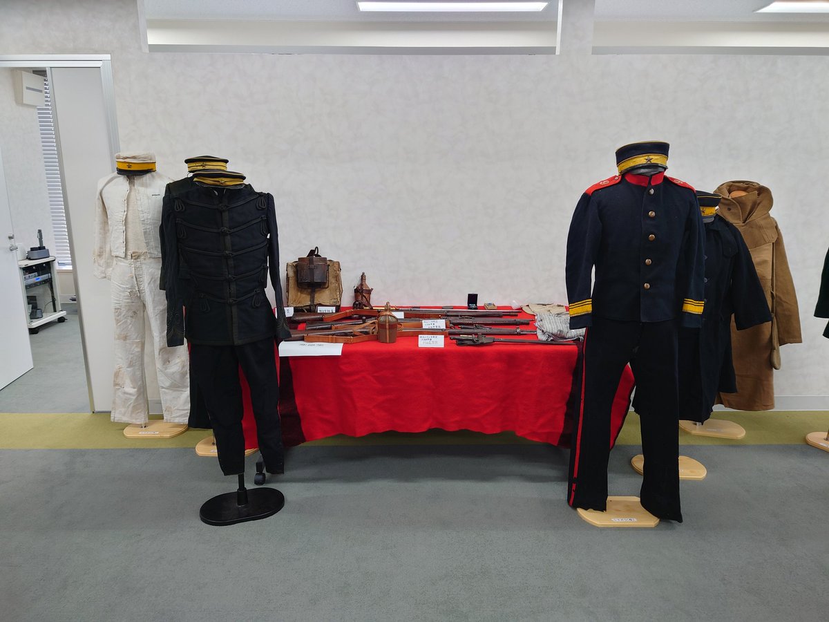 もうすぐなので改めて宣伝します。 明治陸軍の軍装品展示やります