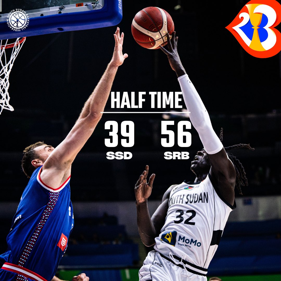 SSBFed's tweet photo. 🏀 Game update! 

#WinForSouthSudan 🇸🇸 https://t.co/m5BLMIGEjt