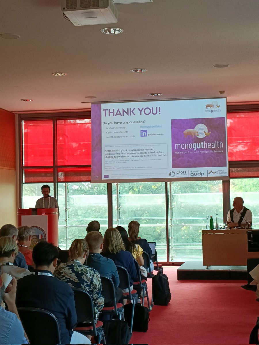 Roberta Maria D'Alessio (@robertamda) on Twitter photo Excellent talk today as well from <a href="/kevinjerez/">Kevin Jerez-Bogotรก</a>, who investigated the use of antibacterial plants to prevent post-weaning diarrhoea in pigs
<a href="/eaap2023Lyon/">Lyon EAAP</a> <a href="/MonoGutHealth/">MonoGutHealth</a> Excellent talk today as well from <a href="/kevinjerez/">Kevin Jerez-Bogotรก</a>, who investigated the use of antibacterial plants to prevent post-weaning diarrhoea in pigs
<a href="/eaap2023Lyon/">Lyon EAAP</a> <a href="/MonoGutHealth/">MonoGutHealth</a>