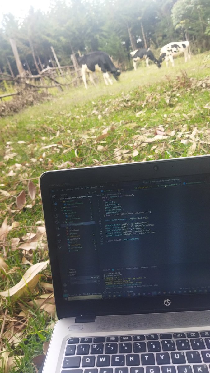 k_iprono's tweet photo. This is where I'm pushing from today
#BuildwithAT #InnovateNairobi2023 #WeLoveNerds #Coding #MyCodingJourney #BuildWithAT #WeLoveNerds #FrontEndHackathon #TechWeek2023
#TypeScript #Reactjs #Nextjs #nodejs #expressjs #JavaScript https://t.co/EM8ETbaduB
