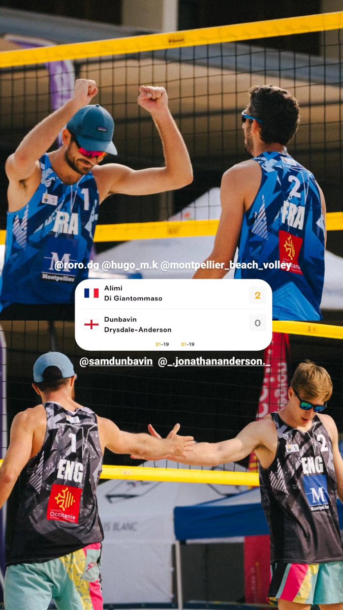 Résultat du 1er match de qualifications #beachprotour #montpellier #beachvolley #beachprotourmontpellier
<a href="/Montpellier_BV/">Montpellier Beach Volley</a>