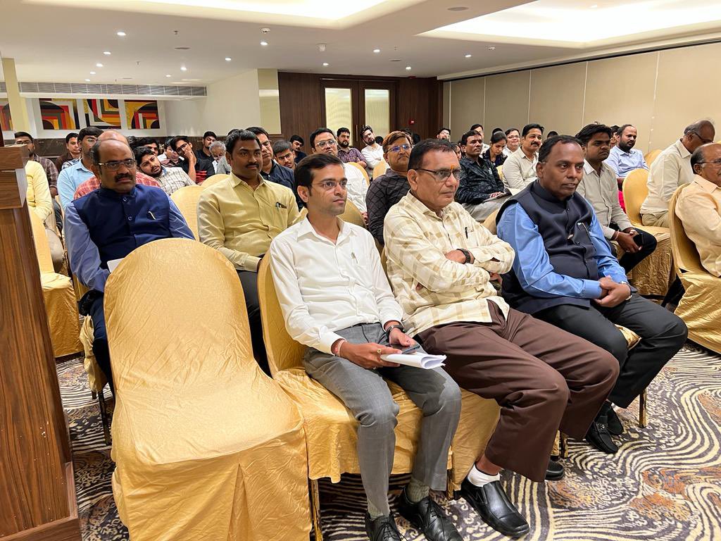 cgstcushyd's tweet photo. Sh. Sandeep Prakash IRS, Chief Commissioner of Central Tax &amp; Customs, Hyderabad, along with Commissioner , Audit-II Commissionerate, Hyderabad, participated in an ‘Interactive meeting on GST’ organised by The Telangana &amp; Andhra Pradesh Tax Bar Association on 29.08.2023.
#GST https://t.co/cdJgMoixxp