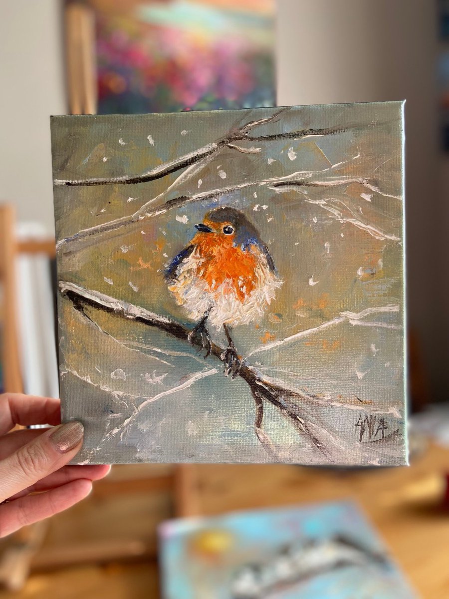 ann00275's tweet photo. Meet this adorable little Robin, a feathered friend here to brighten your day with its cheerful presence! 🐦🎨 Hope it brings a smile to your face! 😊 #RobinArt #CheerfulCharm #NatureInspired

https://t.co/Kxmb9gEmNM https://t.co/14wm2aGaNc