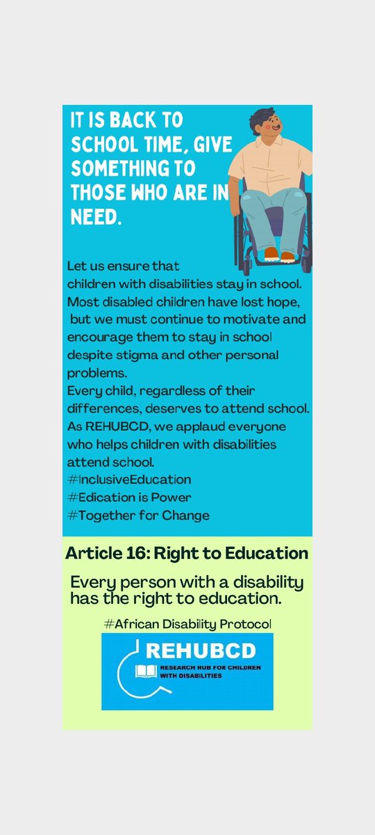 Let us uplift the lives of children with disabilities.