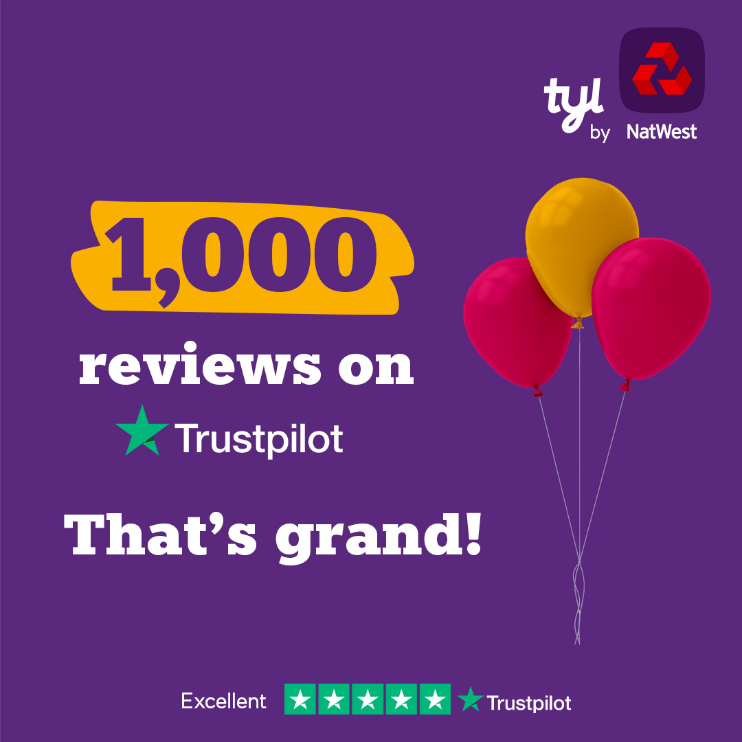 Thanks to our lovely Tyl customers, we now have over one thousand reviews on #TrustPilot ✨ 

Your Words, Our Inspiration 🌟