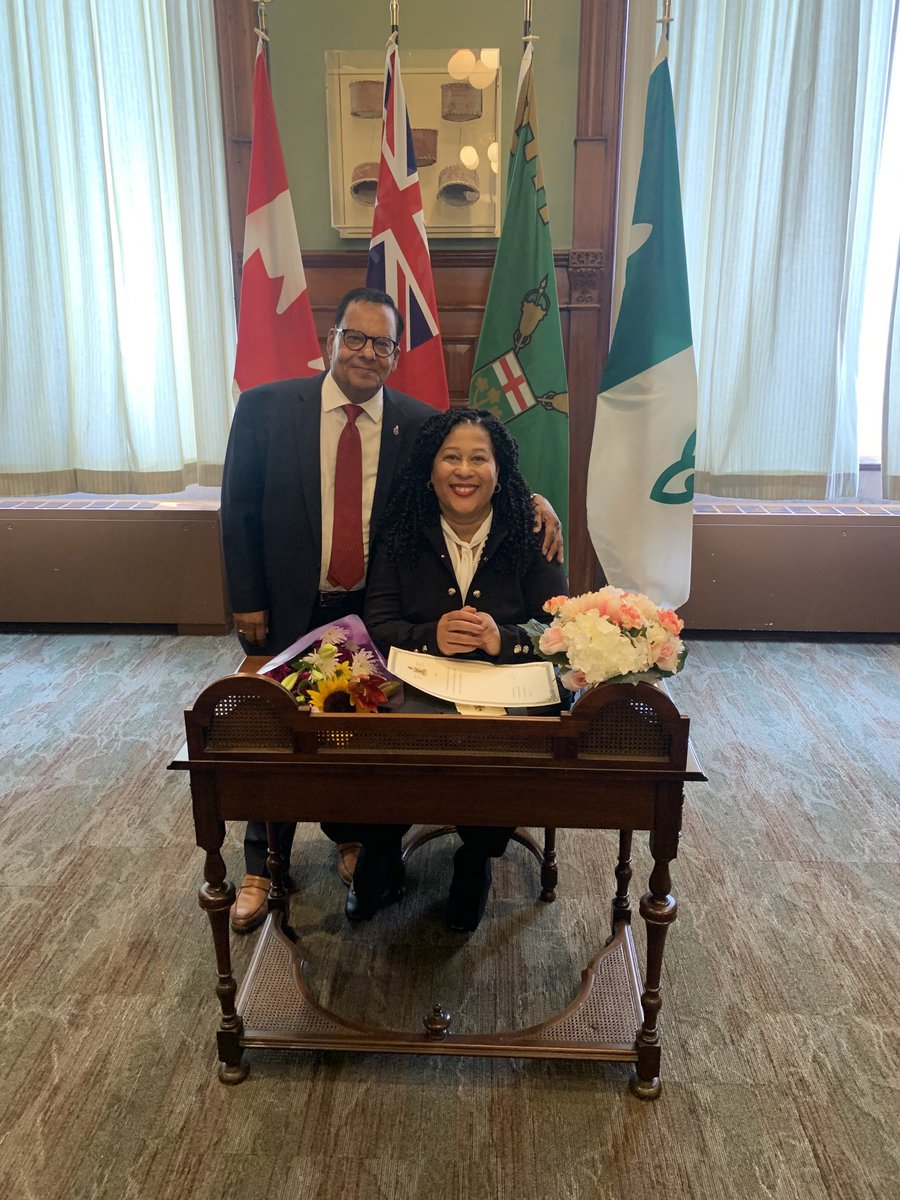 Congratulations MPP ⁦⁦<a href="/AndreaHazelll/">Andrea Hazell</a>⁩ It was a hard one but we landed on the right side because you &amp; every volunteer gave their best. Now is the time to give Scarborough a strong voice ⁦<a href="/OntarioPolitics/">ontpolitics</a>⁩ ⁦<a href="/OntLiberal/">Ontario Liberal Party | Parti Libéral de l'Ontario</a>⁩