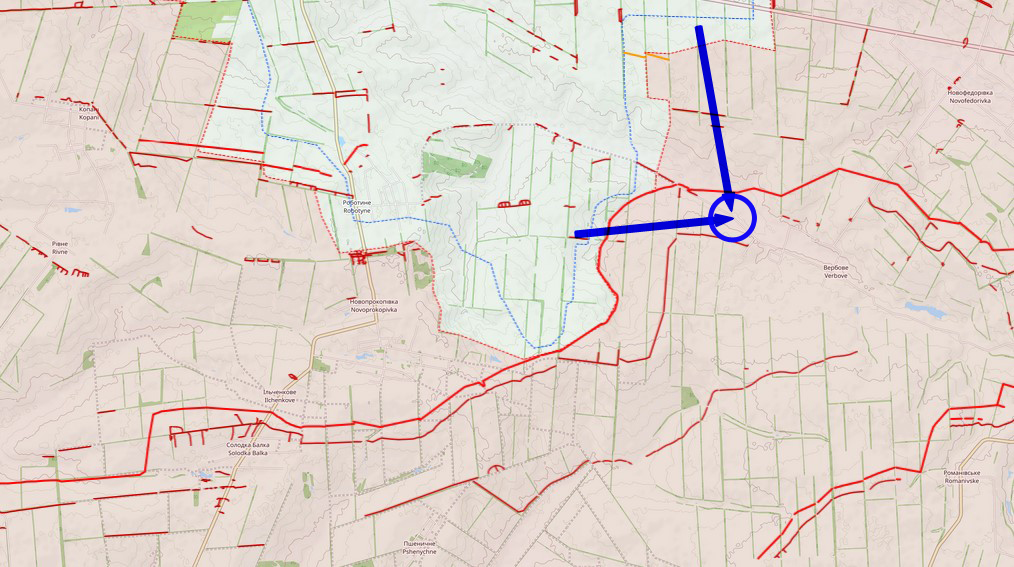 Strien9's tweet image. Der Einbruch in die Surowikin-Linie ist gelungen!

Bilder einer 🇷🇺 Aufklärungsdrohne, die einen Angriff auf   🇺🇦 Soldaten am W Ortsrand von Werbowe zeigen. Unklar, ob die 🇺🇦 den Ort von W oder N erreicht haben, so oder so ist mehr Gelände befreit als bisher kartiert