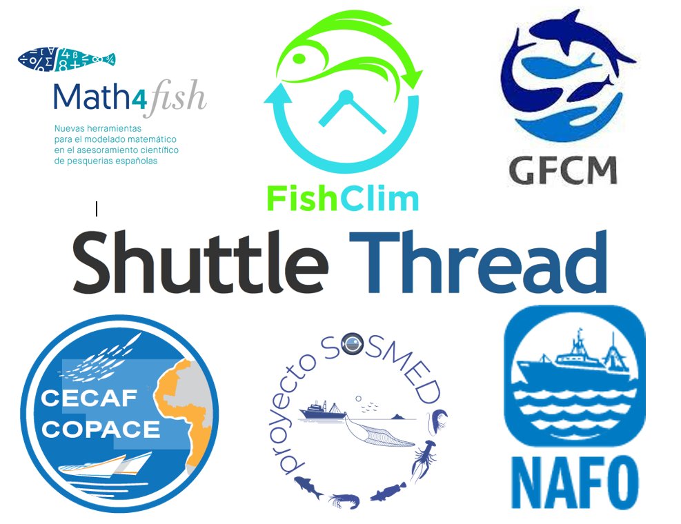 🎉All about #SIMERPE2‼️

📢You'll find 7 ℹ️'Information Desks'ℹ️ where the staff will answer any question about these projects:

#math4fish
@FishClim
@SosMed_NextGen
Fisheries Organizations:
@UN_FAO_GFCM
@CecafCopaceFAO
@NAFO1979
Computational support for modeling:
#Shuttlethread