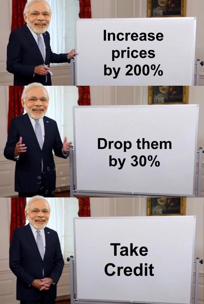 geetv79's tweet photo. Who allows Modi to get away fooling the public?
It's lapdog media that has given him a free pass to extort & loot the public for 9 years without criticism, and now continues to do BJP-RSS propaganda to give him credit for a paltry rollback.
#LieLikeModi
#DalalGodiMedia https://t.co/fVEDBBazKC