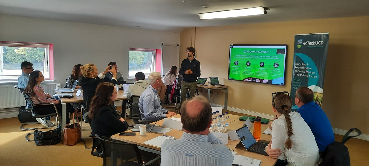 Great start to <a href="/AgTechUCD/">AgTechUCD Innovation Centre</a> &amp; <a href="/AgTechIreland/">AgTechIreland</a> Social Media 4 Biz Day 1 training taking place at <a href="/ucdlyonsfarm/">UCD Lyons Farm</a> 

Including: <a href="/LelyHolding/">Lely</a> - <a href="/Forcefield_IRE/">Forcefield Active Technology</a> - @DairyRobotics - <a href="/CormacTagging/">Cormac Tagging 🐄🐏 🏷</a> - <a href="/MullinahoneCoop/">Mullinahone Co-op</a> - <a href="/ifac_FoodAgri/">ifac Food & AgriBusiness</a> - <a href="/UnisonProcess/">Unison Process Solutions</a> - <a href="/TerranutriTECH/">TERRA NutriTECH</a> - <a href="/DairyDirectLtd/">Dairy Direct Ltd</a>