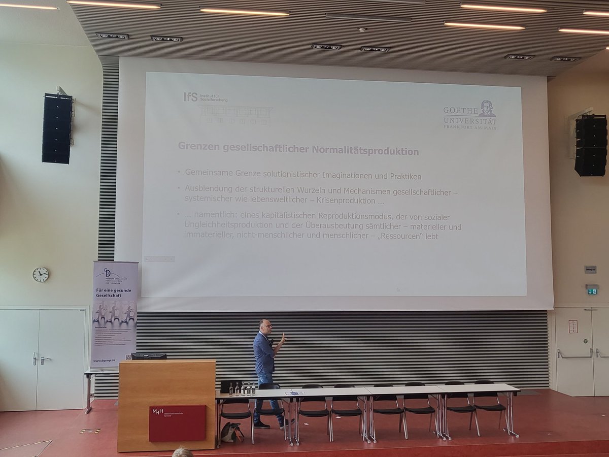 Stephan Lessenich zu den Grenzen gesellschaftlicher Normalitätsproduktion: soziale Ungleichheitsproduktion und Überausbeutung von "Ressourcen". 1. und wichtige Keynote #DGSMP2023