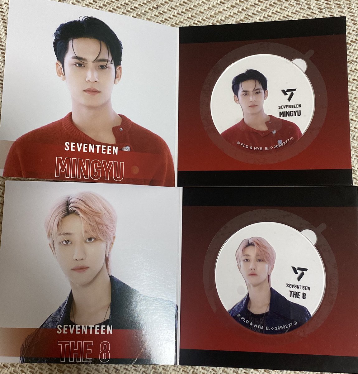 mi1024jon54's tweet photo. SEVENTEEN セブチ ガチャガチャ 交換
SVTアクリルコースターディスプレイ

譲 ミンギュ ディエイト
求 ジョンハン ホシ ウォヌ

9/7東京ドームでの手渡し、または郵送も可🙆‍♀️
お気軽にリプ、DMお願いします😌
#seventeen交換 https://t.co/vsKTc0ZYiE