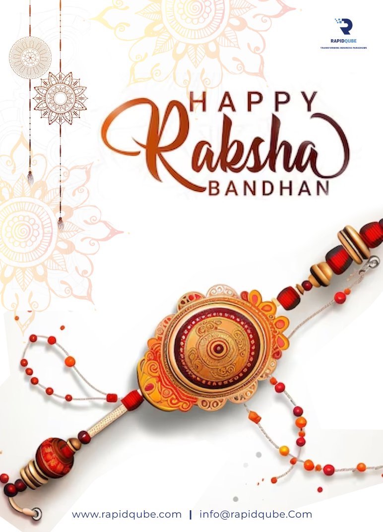 May the pious occasion of Raksha Bandhan fill your life with happiness, luck, and prosperity! May this festival be a harbinger of good fortune for you and your loved ones!

#rakshabandhancelebrations #rakhi #RakshaBandhan #love #india #rapidqube #indiancelebrations
