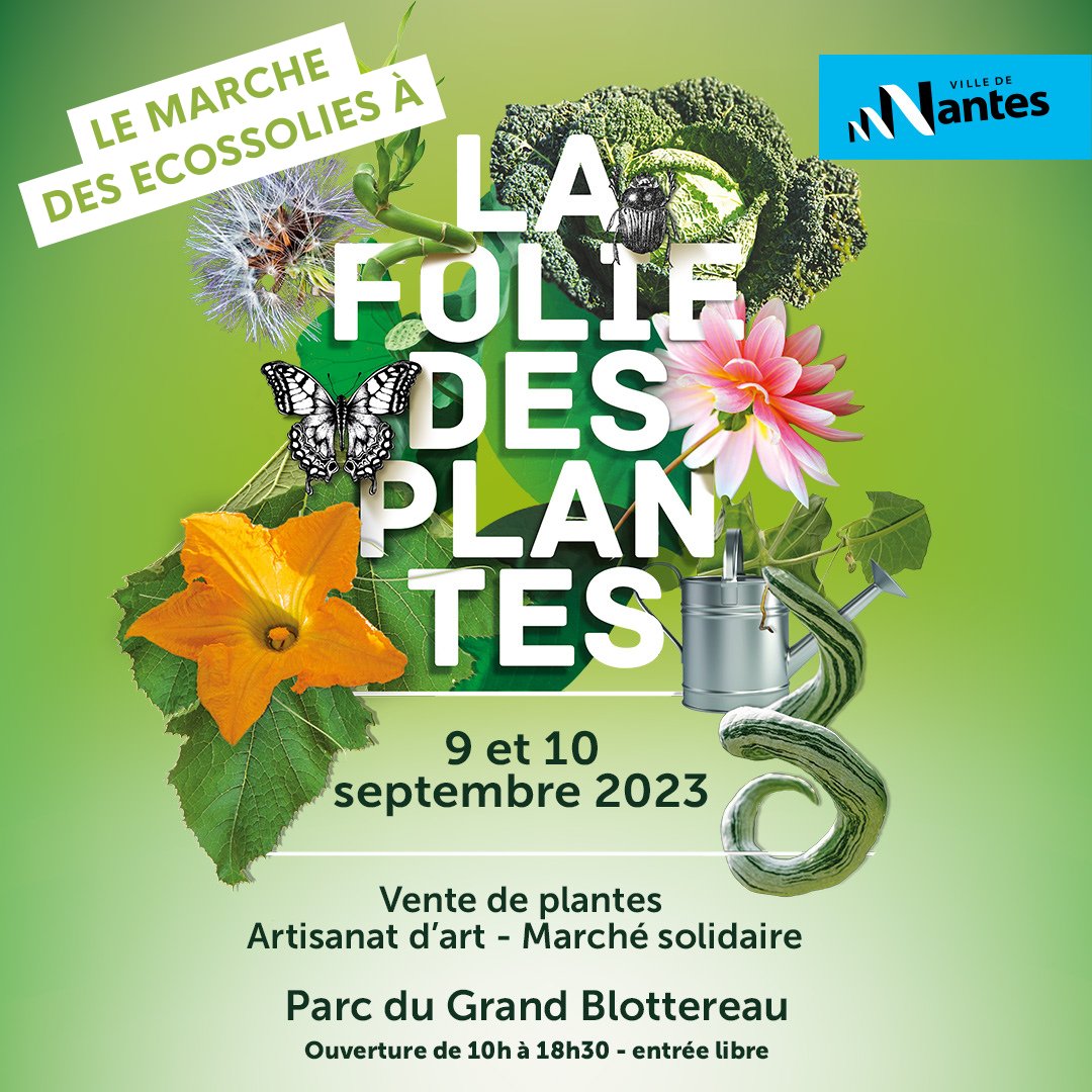 Le Marché des @Ecossolies à la Folie des Plantes est de retour les 9/10 septembre au Parc du Grand Blottereau ! 🎉 Bio-T-Full y sera pour parler #agricultureurbaine aux côtés de 40 structures de l’économie sociale et solidaire. Page de l’événement : fb.me/e/22WFQGjeU