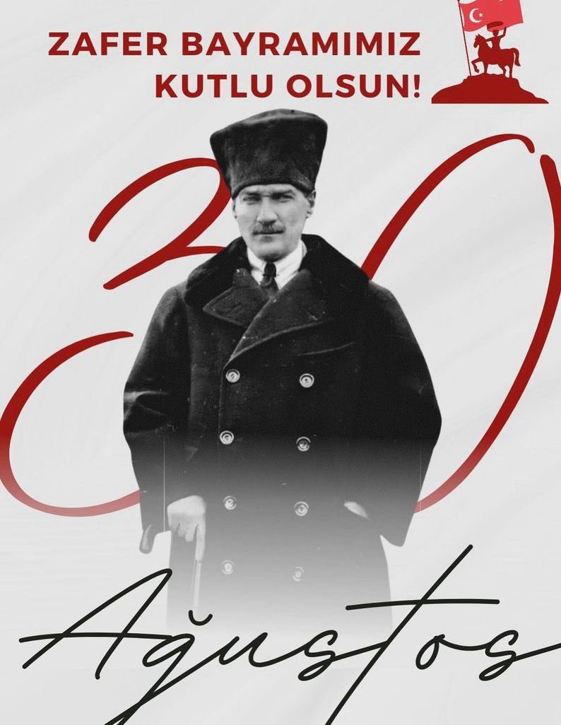 30 Ağustos, Türk milletinin bağımsızlık ve özgürlük mücadelesinin eşsiz bir destanıdır. Bu zaferin yıl dönümünde Gazi Mustafa Kemal Atatürk ve kahraman silah arkadaşlarını saygı ve sevgiyle anıyoruz.