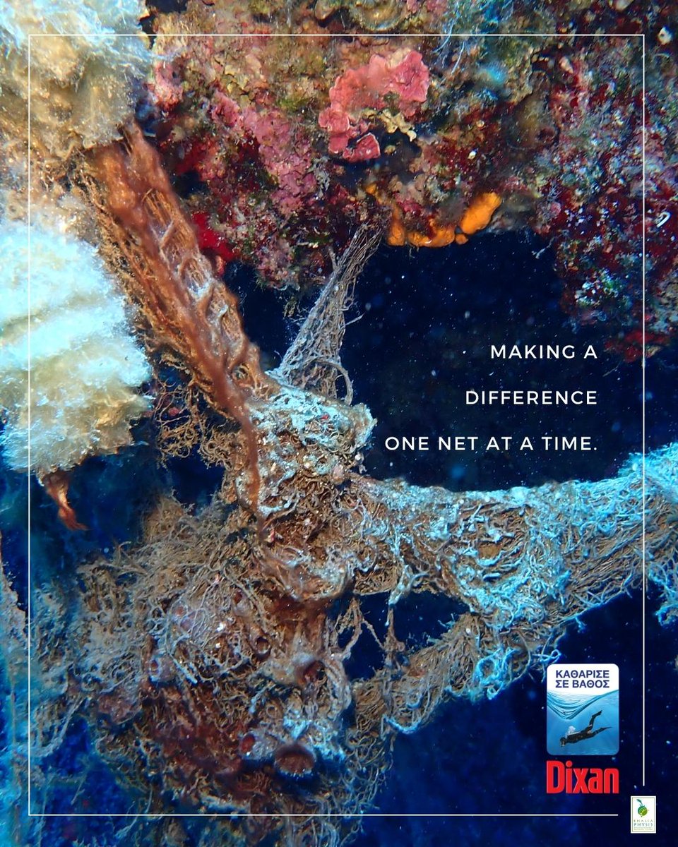 One of the most important and strong collaborations of Enalia Physis Environmental Research Centre for 2023 is the one with the environmental program Dixan “Clean in Depth” for clearing the sea bottom of Cape Greco from "ghost nets".
#EnaliaPhysis #ghostnets #dixancyprus