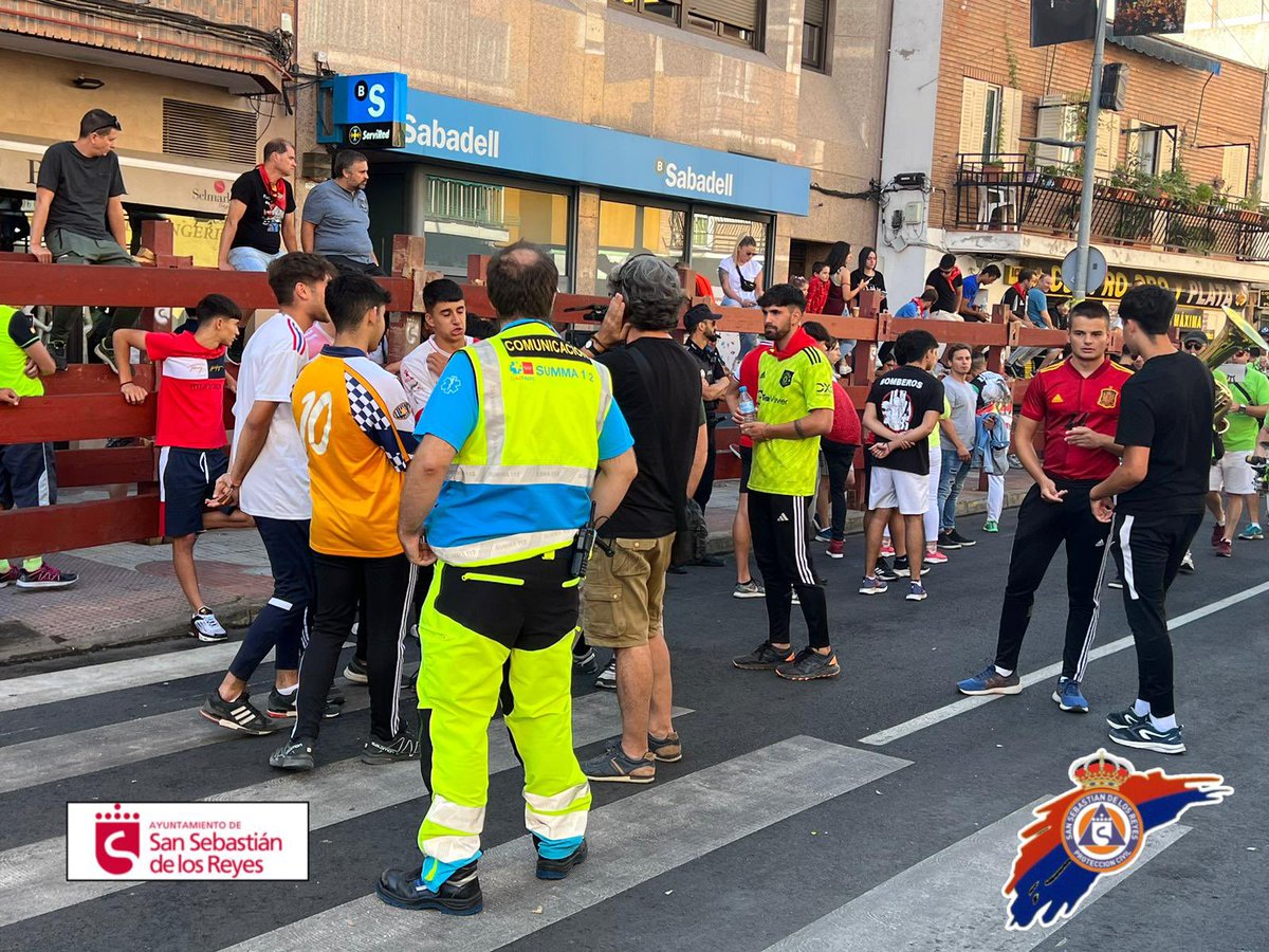 ProteSanse's tweet photo. 🐂 Finalizado el 4º encierro en nuestra localidad. Ya estamos pensando en el siguiente. Gracias a todos por vuestra colaboración para que sea seguro. #FiestasSanse23 #LosEncierrosDeMadrid https://t.co/8ot9LJMhhz