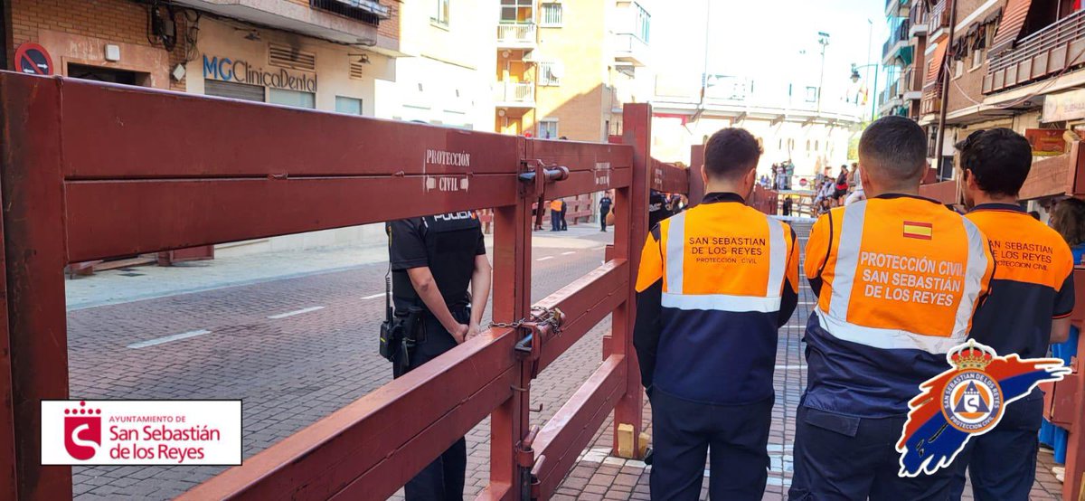 ProteSanse's tweet photo. 🐂 Finalizado el 4º encierro en nuestra localidad. Ya estamos pensando en el siguiente. Gracias a todos por vuestra colaboración para que sea seguro. #FiestasSanse23 #LosEncierrosDeMadrid https://t.co/8ot9LJMhhz