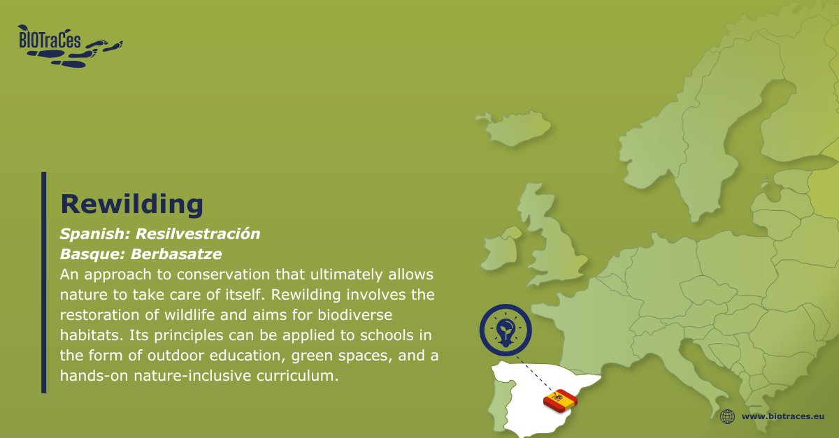 Biotraces_EU's tweet photo. In our Spanish Case Study, our partners
@BC3Research and @vg_cea are applying the principles of rewilding to education.
How? Learn more below 👇
https://t.co/7DHApILoEG
@vitoriagasteiz @unaipasku
#ValuesOfNature #edutwitter https://t.co/mRzmAHuo8l