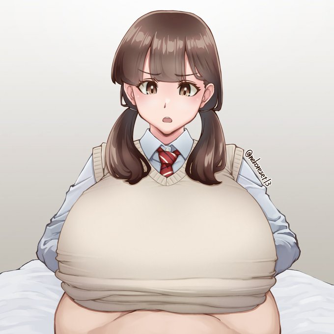 ツインテちゃんの着衣パイズリ絵を描きました。 