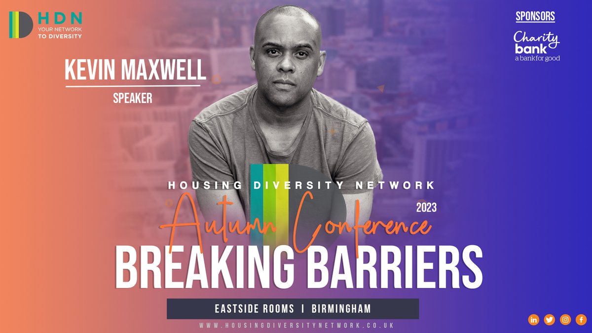 Exciting news! Kevin Maxwell, a passionate author and advocate for social justice, will be speaking at our annual Autumn Conference on November 6th. Save the date and learn more about Kevin and our other inspiring speakers. More info on the conference 👇 bit.ly/3AfbTKc