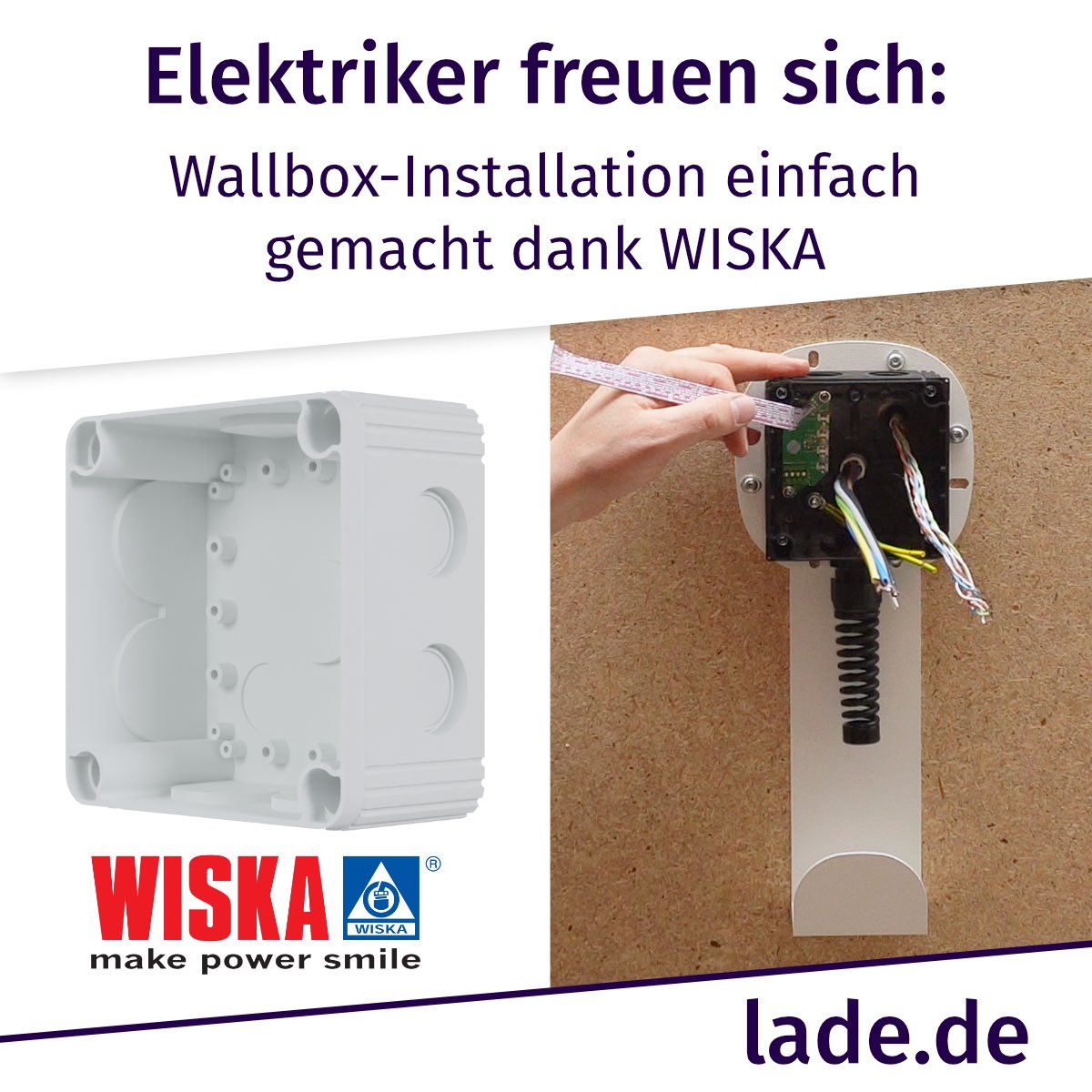 LADE_GmbH's tweet photo. Hochwertig und zuverlässig!
Wir setzen auf bewährte Premium-Komponenten von @WISKAHoppmann. Deswegen verbauen wir den Kabelabzweigkasten COMBI 607 in der LADEmini Wallbox.
Mehr zu unserer Ladelösung: https://t.co/35FLiU5GCU
Mehr zu WISKA: https://t.co/WwZJC5M9U6
#wiska #lade https://t.co/U7rOSDT4oW
