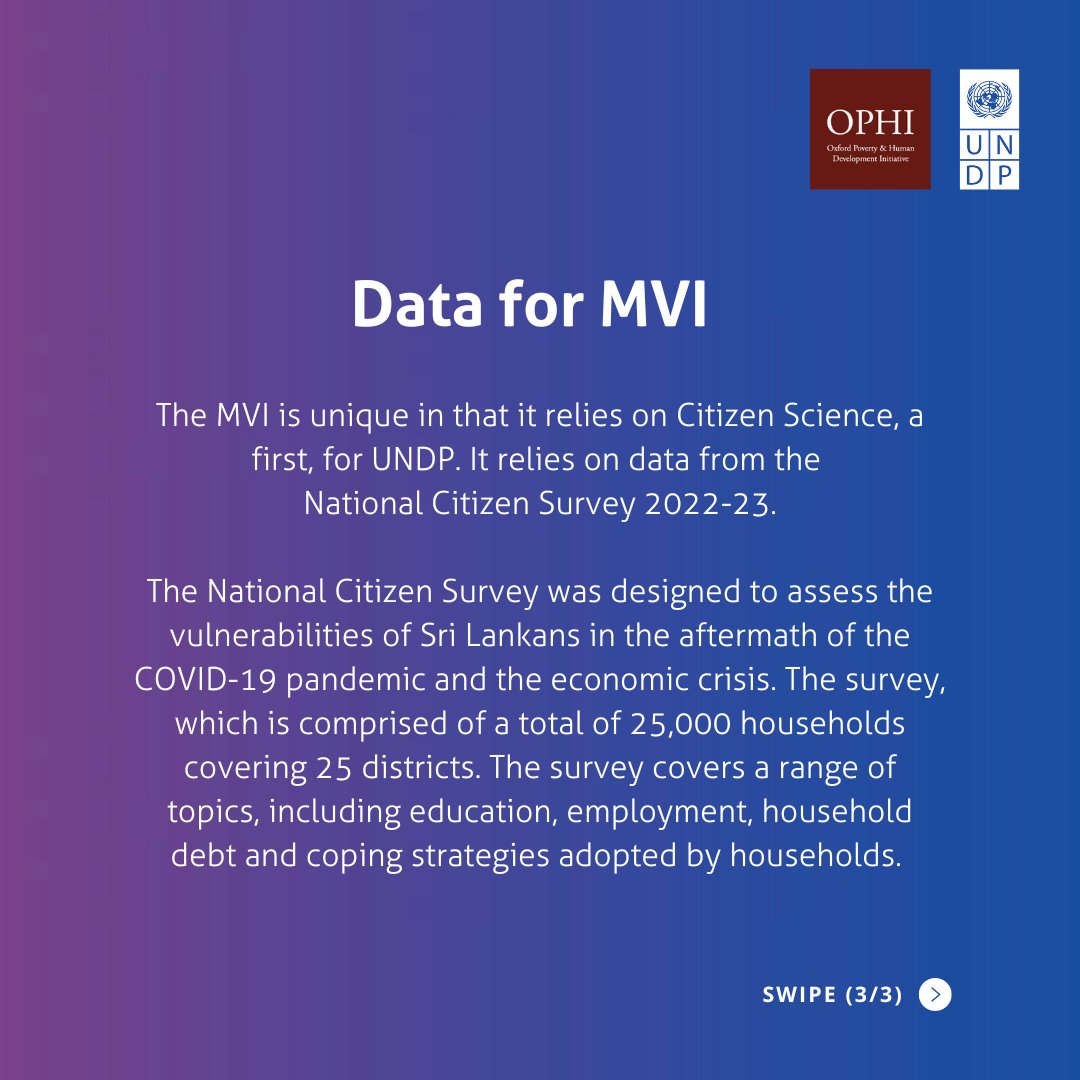 What is a Multidimensional Vulnerability Index?   
Stay tuned for the new <a href="/UNDP/">UN Development</a> #SriLanka &amp; <a href="/ophi_oxford/">OPHI</a> policy report. Coming soon...  

#MVISriLanka