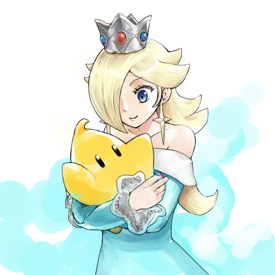 ロゼッタ(スーパーマリオ) 「ロゼッタとチコです 」|バイトのイラスト