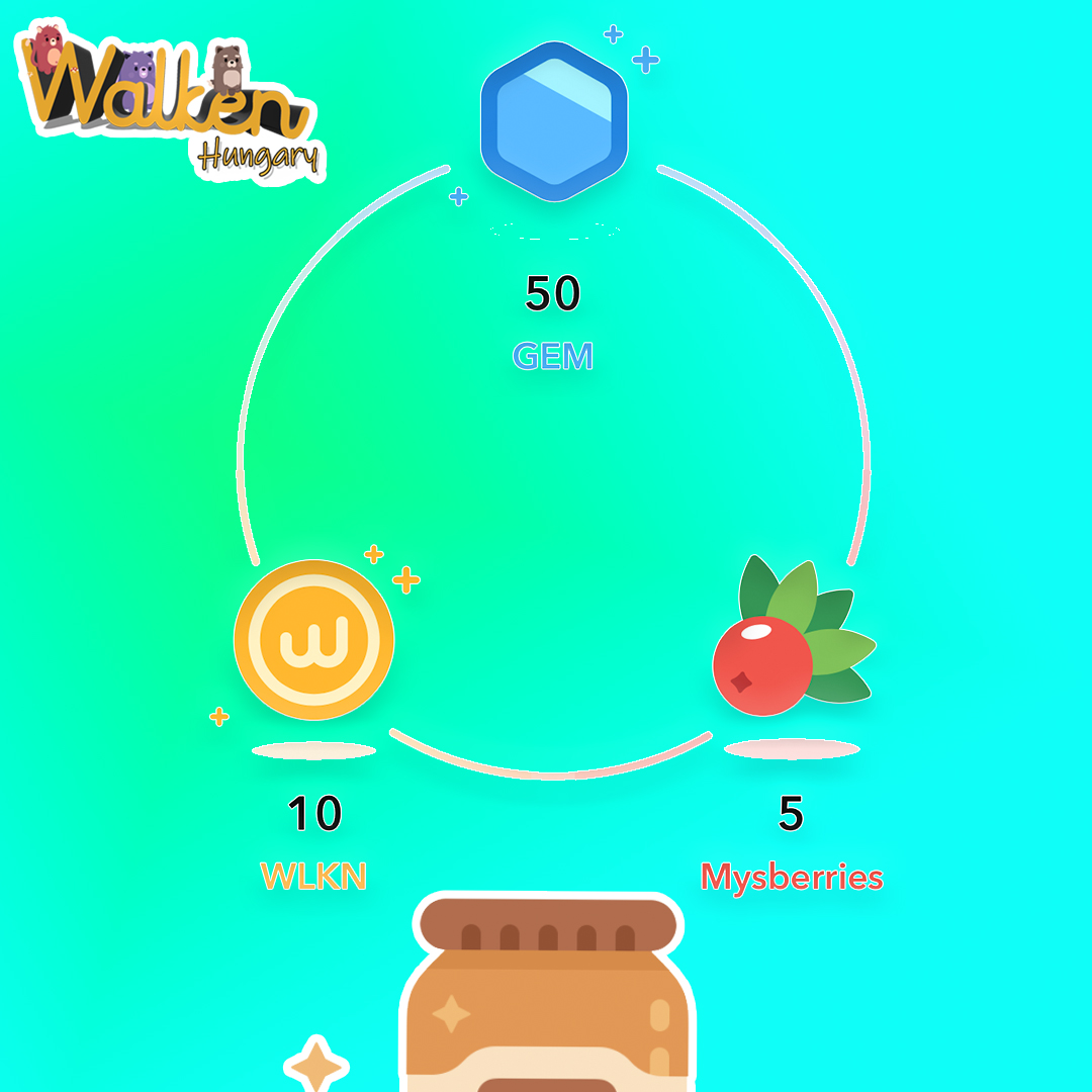 WPeyke's tweet photo. Szerdán 2x 14 GEM-et pörgettem reggel a szerencsekeréken! De meg lett az első Jar a daily questekből! @walken_io #Walken #WalkenRunner #WLKN #w2p #w2e #crypto #web3 https://t.co/W1SqDjOkX3