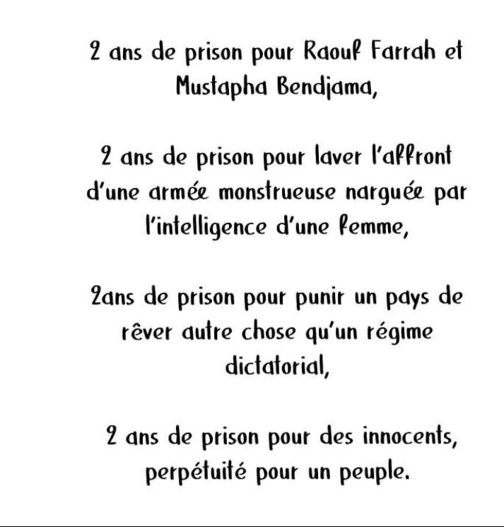 salimbzerrouki's tweet photo. #algerie #freeraouffarrah #freemustaphabendjama https://t.co/zz0hFxEgLd