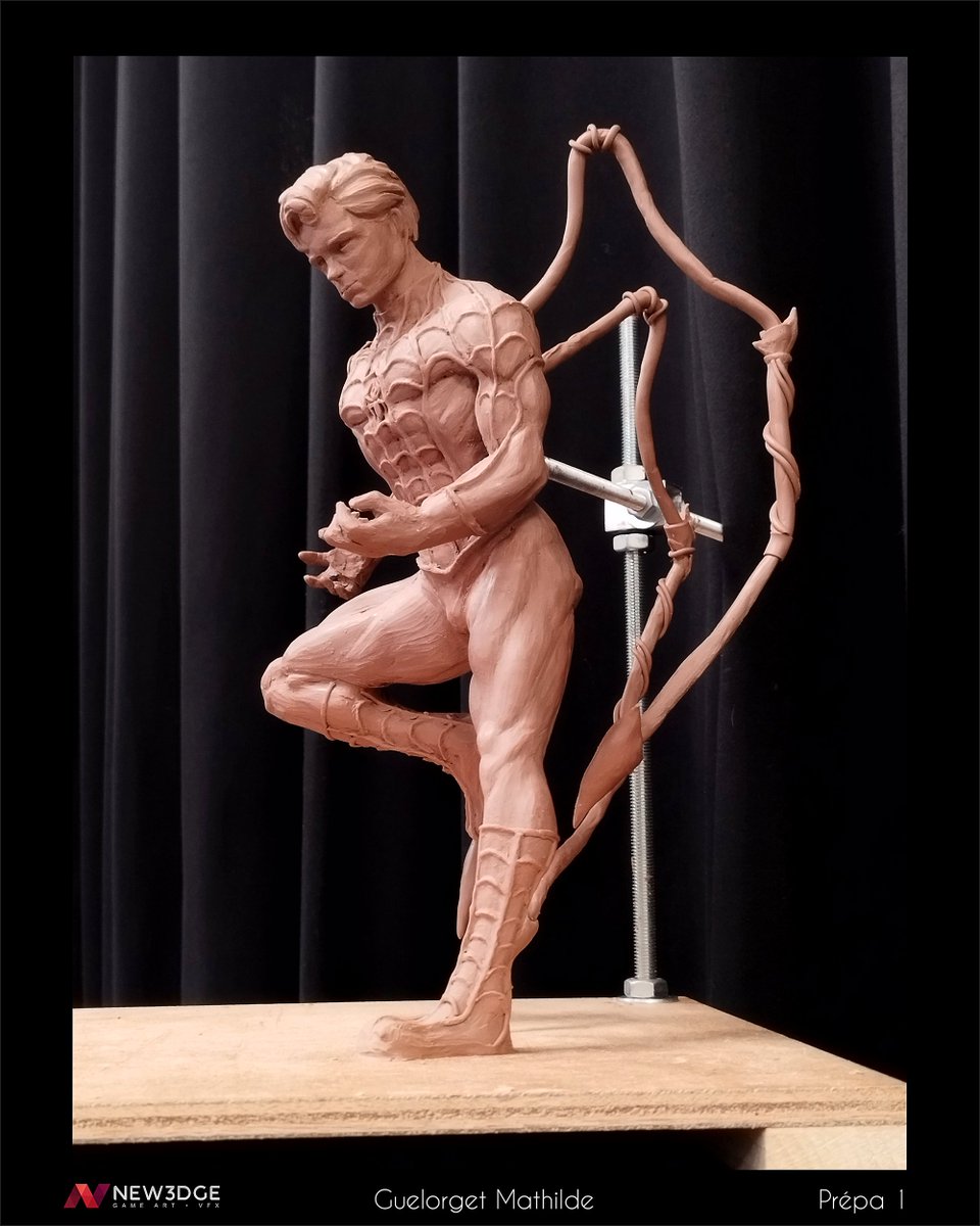 NEW3DGE's tweet photo. Great clay model done by our preparatory class student Mathilde Guelorget during his last week of modeling. 
Congratulations!

#new3dge #artschool #clay #monsterclay #claymodeling #traditionalmodeling #artwork #studentwork https://t.co/R8xSvyAhy4