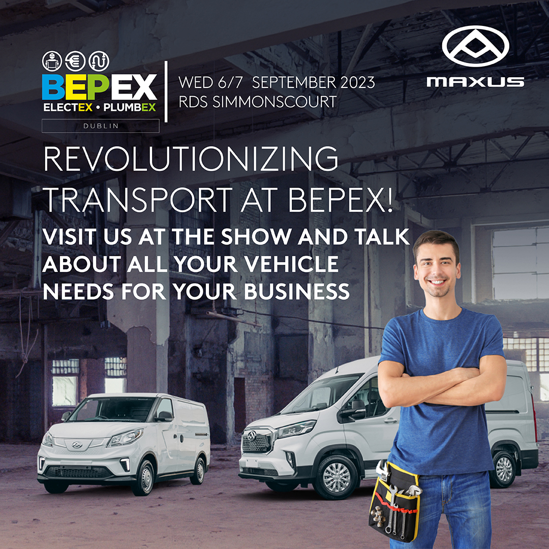 Mark your calendars! We are gearing up for an exhilarating presence at BEPEX event, taking place at RDS Dublin on September 6th and 7th, 2023. #BEPEX2023 #Maxus #FutureOfMobility #CommercialVehicles #Transport #Fleet #Dublin #Trade