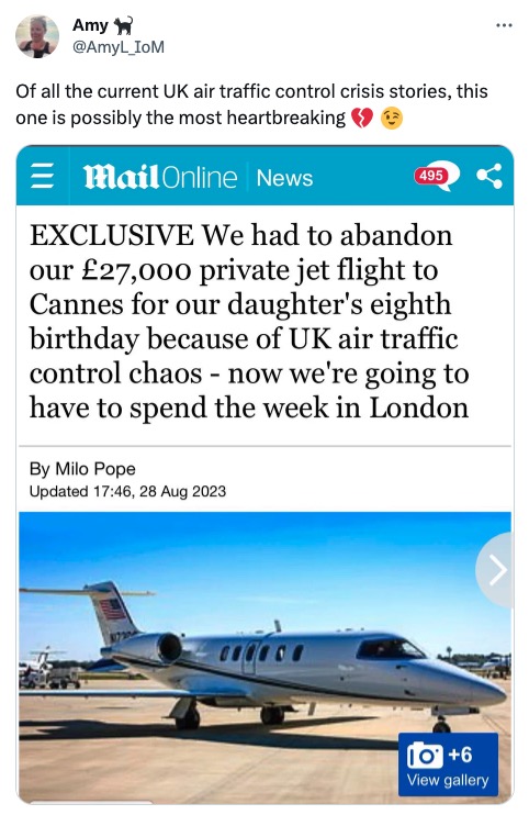 Ban private jets.