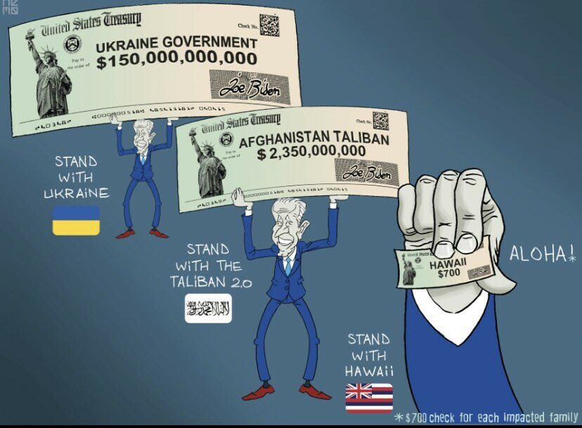 @robreiner “Bidenomics” in action, with the “Trickle Down Effect”. What do you want to bet that some of that Ukraine money ends up in Hawaiian Real Estate? #FJB #Bidenomics #Bidengate #BidenCorruption #BidenCrimeFamily #wednesdaythought